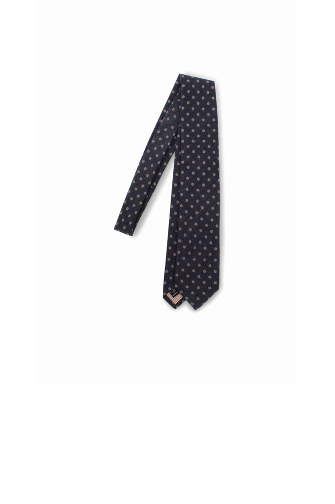 Tie Canepa Possen Collection Slate Blue Pattern