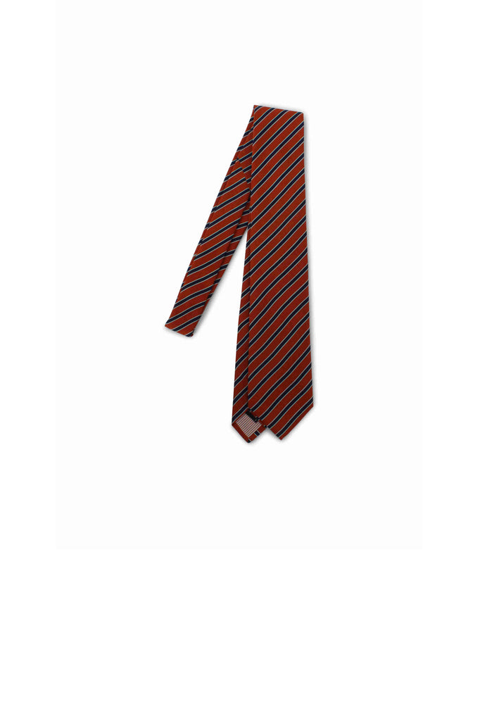 Tie Canepa Possen Collection Burnt Orange Club