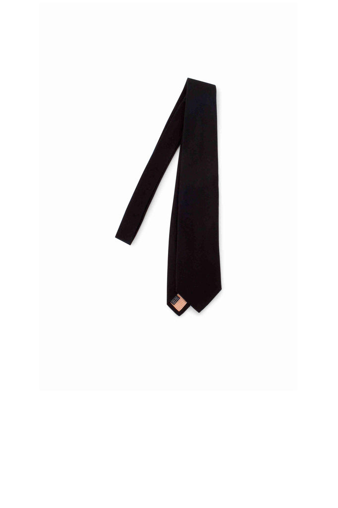 Tie Canepa Possen Collection Black Plain