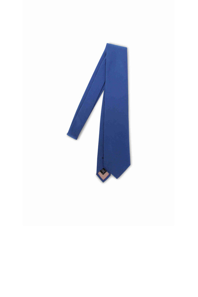 Tie Canepa Possen Collection Bright Blue Plain