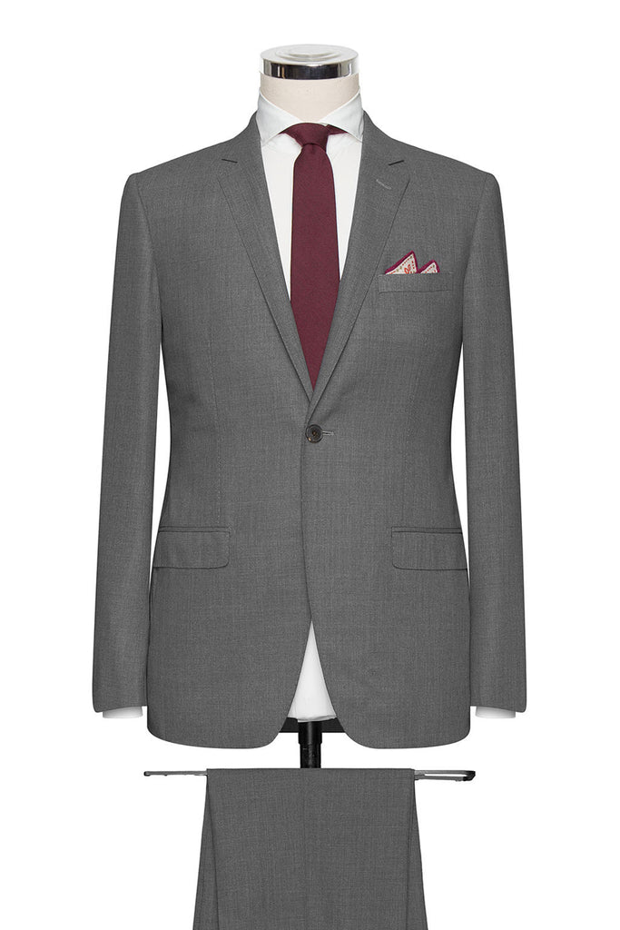 Traveller High Twisted Light Grey Sharkskin