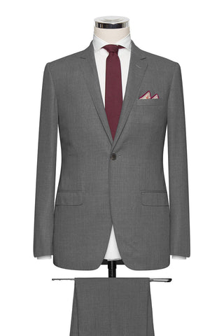 Traveller High Twisted Light Grey Sharkskin