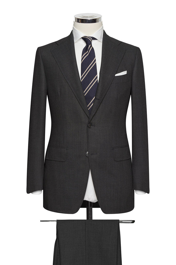 Traveller High Twisted Charcoal Grey Sharkskin