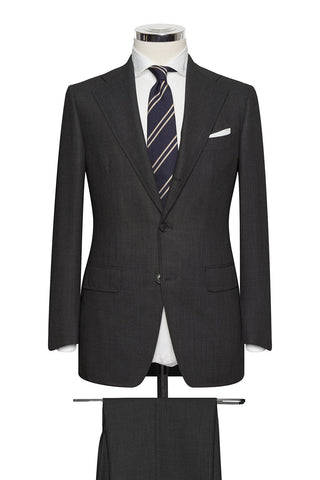 Traveller High Twisted Charcoal Grey Sharkskin