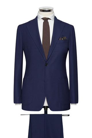 Traveller High Twisted Hopsack Napolitan Blue