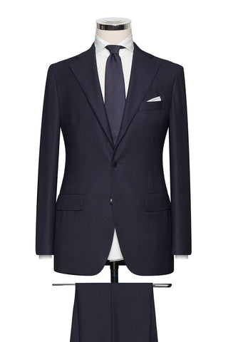 Traveller High Twisted Hopsack Navy Blue