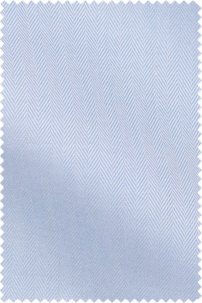 Fine Herringbone Light Blue