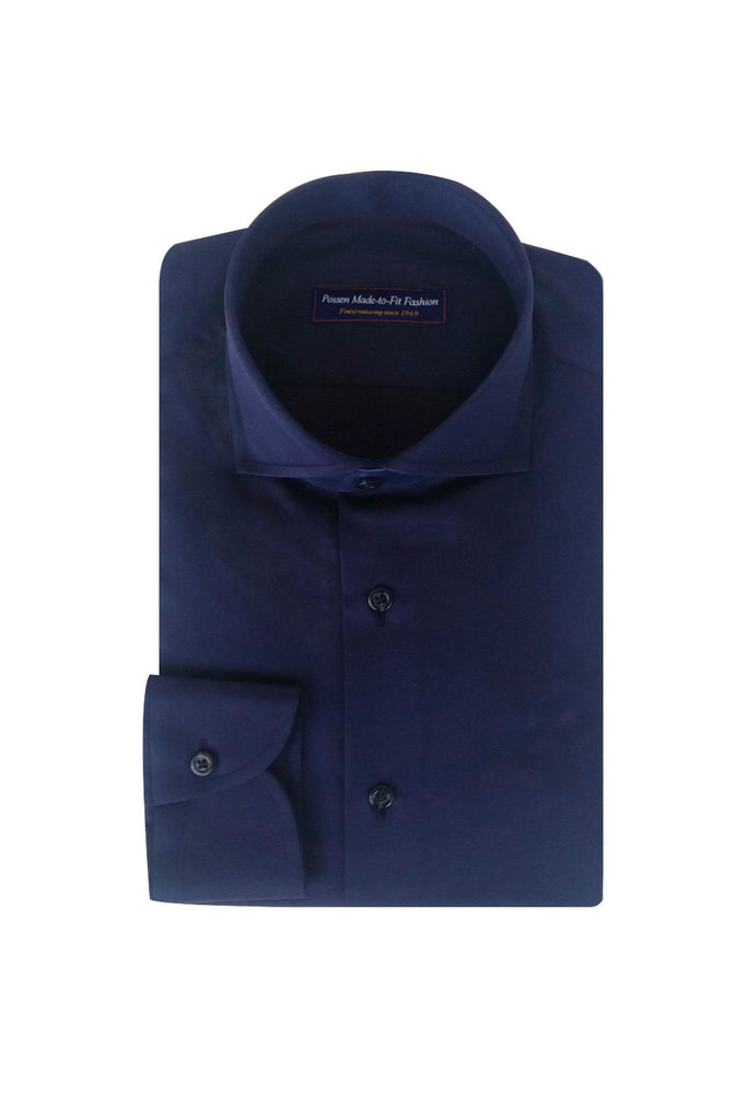 Satin Piquet Dark Blue