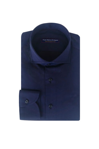 Satin Piquet Dark Blue
