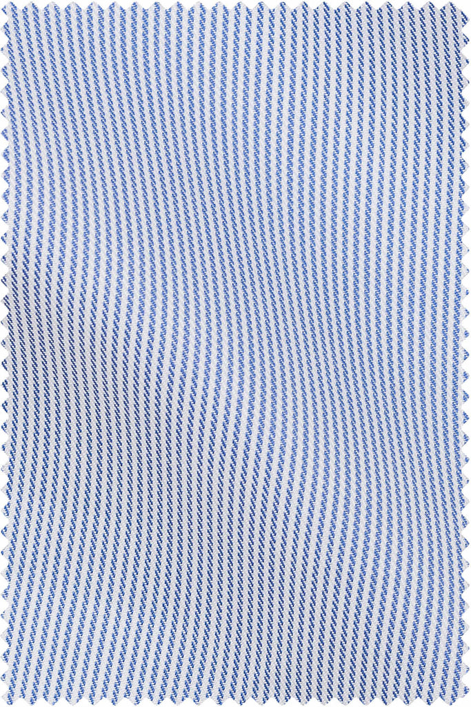 Thomas Mason Bespoke - Twill Stripe Blue