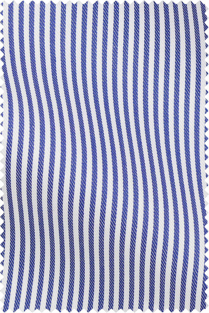 Thomas Mason Bespoke - Twill Stripe Dark Blue