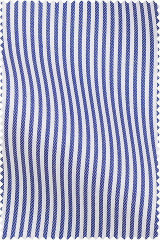 Thomas Mason Bespoke - Twill Stripe Dark Blue