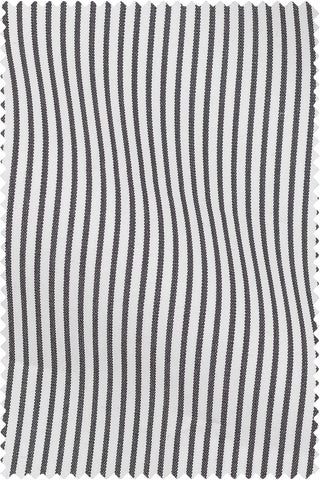Thomas Mason Bespoke - Poplin Stripe Black
