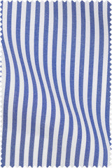 Thomas Mason Bespoke - Poplin Bengal Stripe Dark Blue