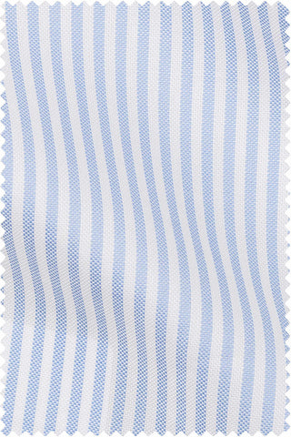 Thomas Mason Bespoke - Oxford Stripe Light Blue