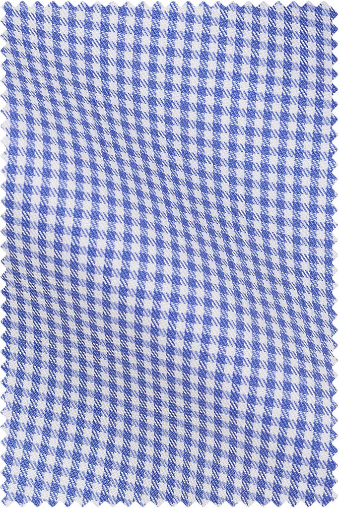 Thomas Mason Bespoke - Twill Check Dark Blue