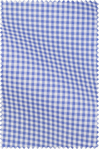 Thomas Mason Bespoke - Poplin Gingham Mid Blue