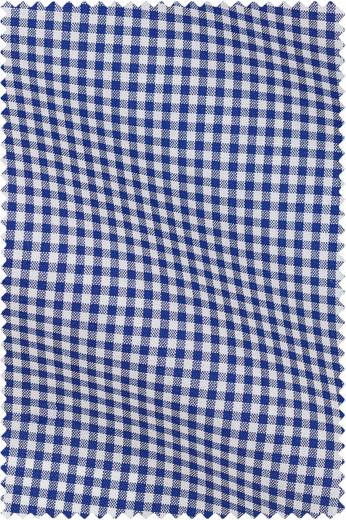 Thomas Mason Bespoke - Poplin Gingham Dark Blue