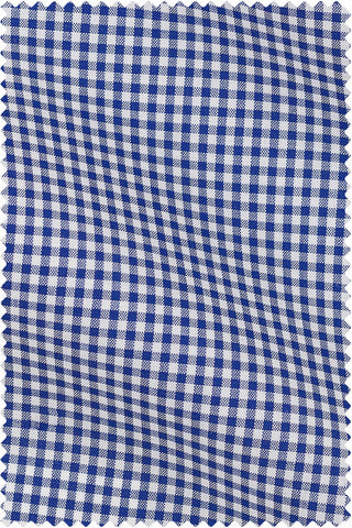 Thomas Mason Bespoke - Poplin Gingham Dark Blue