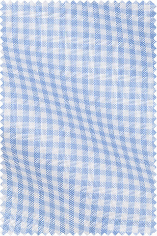 Thomas Mason Bespoke - Oxford Check Light Blue
