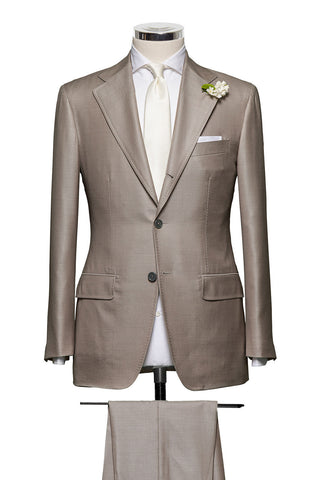 Beige Grey Plain