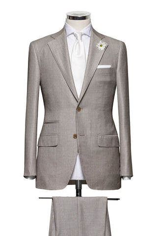 Beige Grey Plain